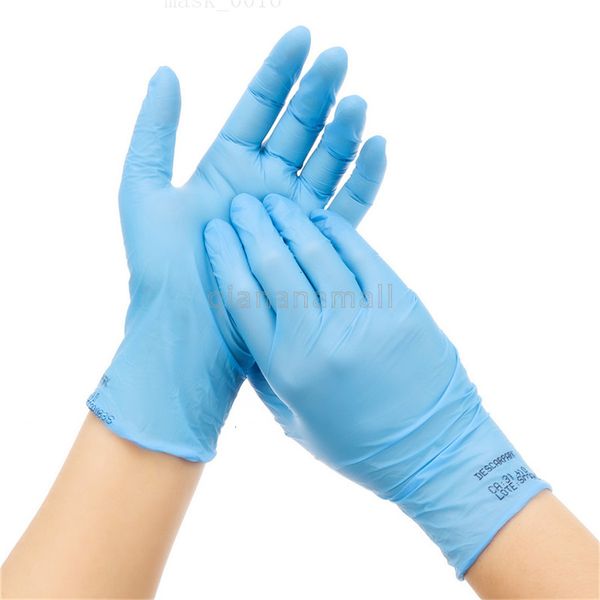 

cleaning real set household washing disposable mechanic black nitrile laboratory nail art static 100pcs gloves v5fp qa