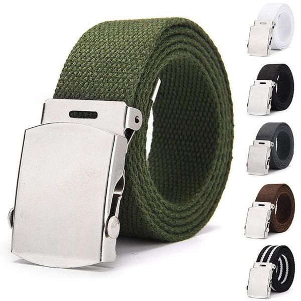

tactical belt canvas belt men's outdoor training buckles outdoor sports hook, Black;brown