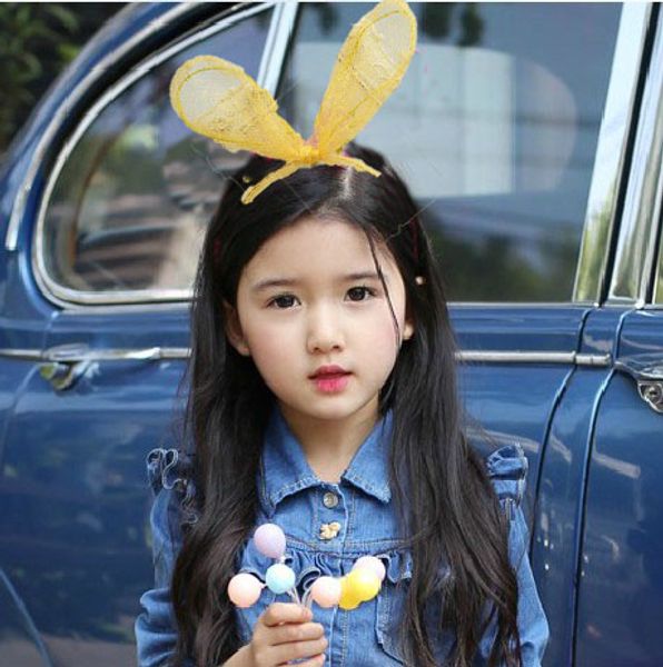 

15 pcs new design dot ear headband lace hair band headwear women hair accessories ears girls hoop, Slivery;white