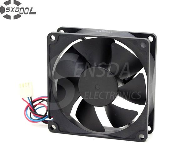 

sxdool 80mm cooling fan fd488025mb-n dc 48v 0.06a 8025 8cm 3-wire double ball bearing cooler