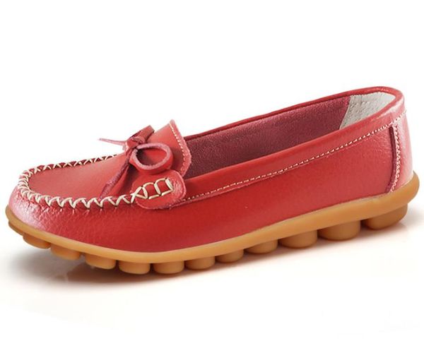 

women shoes non-slip comfortable leather flats women's casual shoes 1388, Black