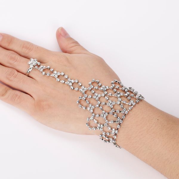 

wholesale 10 pc/lot tassels rhinestone chain bracelets bangle for women jewelry christmas girl gifts white bracelet, Black