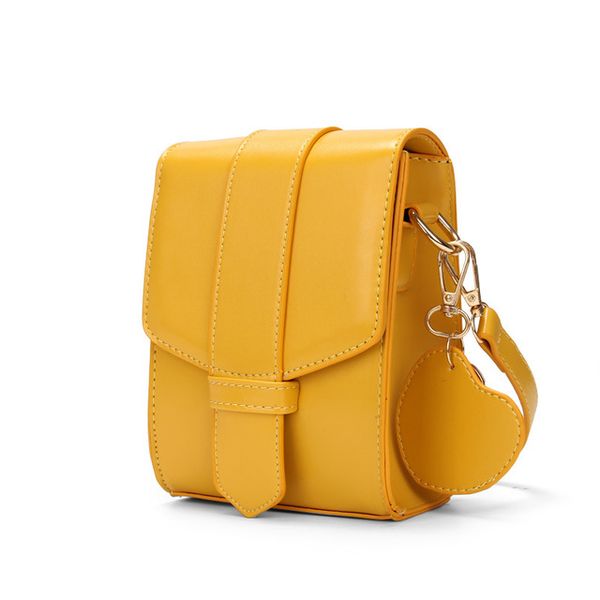 

2020 new mobile phone bag vertical simple shoulder bag diagonal wide shoulder strap small square bag
