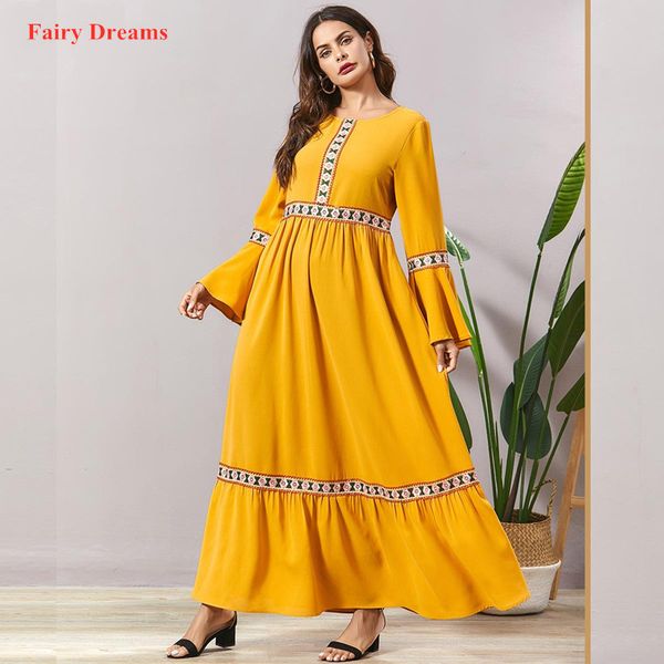 

yellow abayas women bangladesh islamic clothes plus size kaftan dubai abaya marocain arabic muslim dress elegant vestidos mujer, Red
