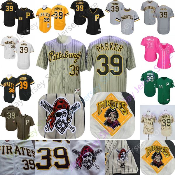 

2019 Pittsburgh Dave Parker Jersey Pirates Jerseys Cool Base Flexbase Home Away White Black Red Grey Pullover Button Men Women Youth