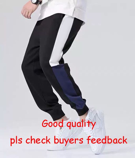

letters mens designer joggers luxury letter printing track pants casual sweatpants drawstring stretchy joggers clothing for 2020 new, Black