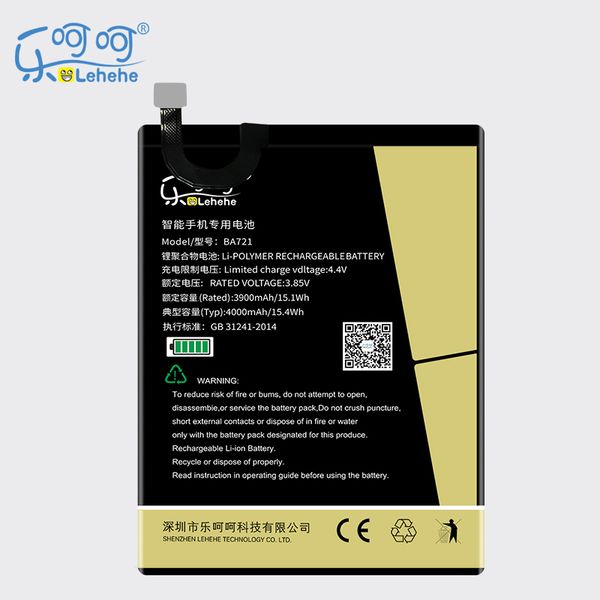 

original lehehe battery ba721 for meizu meilan note6 m6 m721q 4000mah bateria replacement with tools gifts