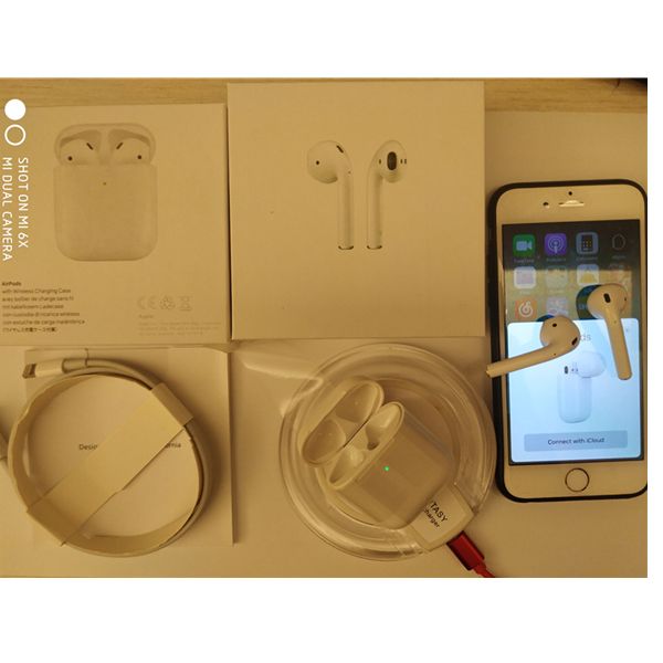 

H1 chip airpod 2 gen headphone for wirele bluetooth earphone earbud in ear earphone with touch function for io android with logo