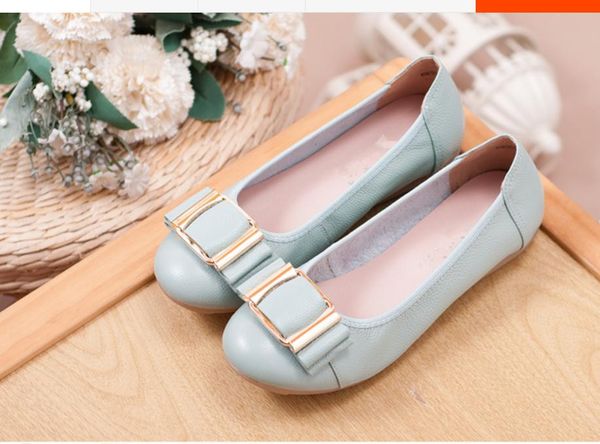 

2020 spring and autumn with new style fashion flat bottom round head bowknot women's shoes @mqwbh666, Black