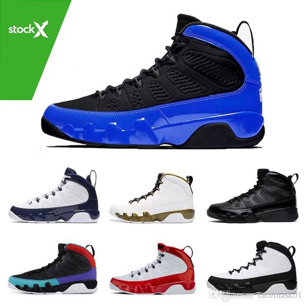 

Air Retro Jordan Stock x 9 9s Хамелеон тренажерный зал Красный гонщик синий черный синий мужская баскетбольная обувь OG space jam дизайнерские спортивные кроссовки