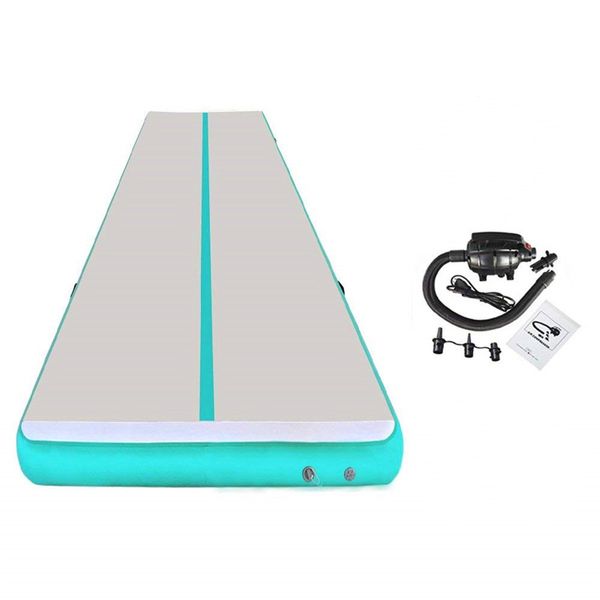 

4m inflatable gymnastics airtrack tumbling mat air track floor mats electric a pump home use/training/cheerleading/beach/park