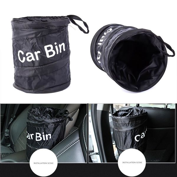 

car seat back trash holder hang litter bag garbage storage rubbish container car waste bins cleaning tools