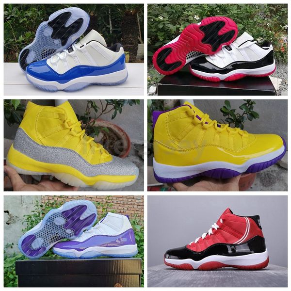 

новые прибытия всячески препятствовать 11 низкий выведена синий белый мужские баскетбол обувь 11с рип мамба лейкерс мужчины дизайнер спорт к