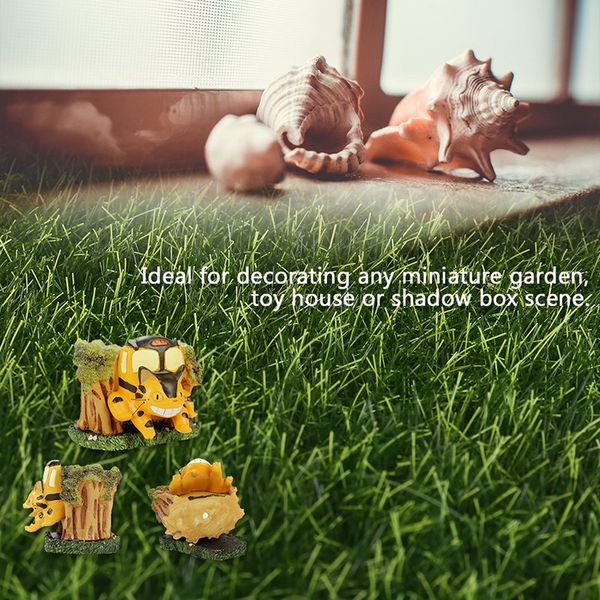 

abui-6pcs green artificial lawn grass miniature garden ornament diy pot fairy fake moss for wedding party yard floor decor