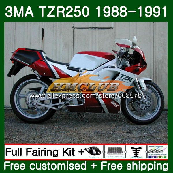 

body for tzr-250 3ma tzr250 1988 1989 1990 1991 red white 121cl.37 tzr250rr tzr250 ypvs tzr 250 88 89 90 91 fairing, Black