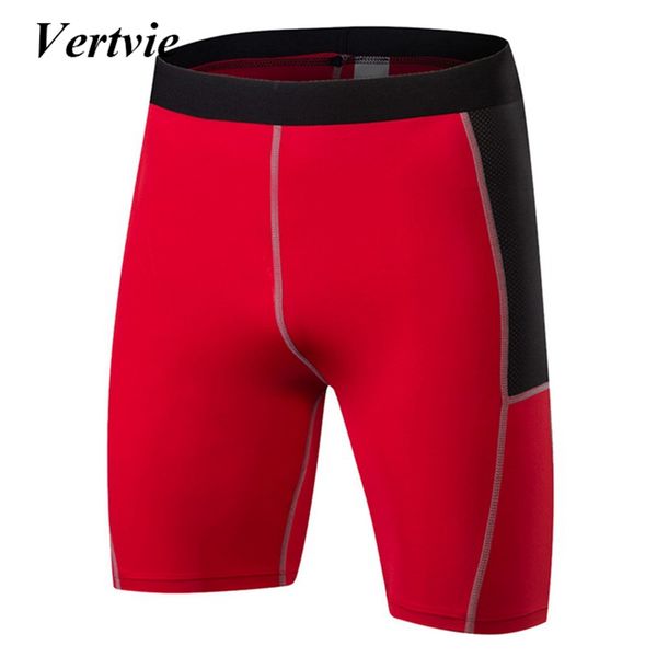 

vertvie gym fitness short pant training sports short running 2019 quick dry compression tights men's sport legging skinny, Black;blue