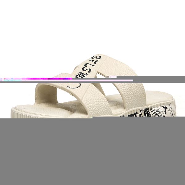 

men casual slippers slides indoor outside man summer shoes slides summer, Black