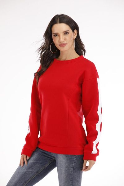 

brand new women running t-shirts long sleeve loose pullover jumper autumn casual patchwork loose autumn fashion 2019, Black;blue