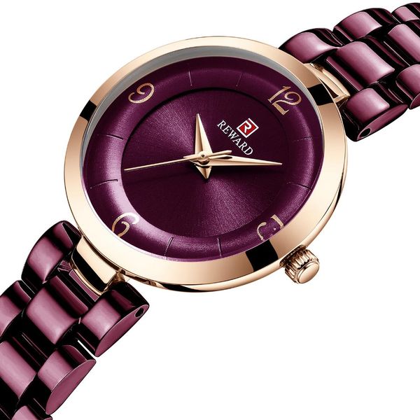 

reward 2019 new women's watch fashion trendy beautiful women's watch quartz alloy watches for women female lady, Slivery;brown