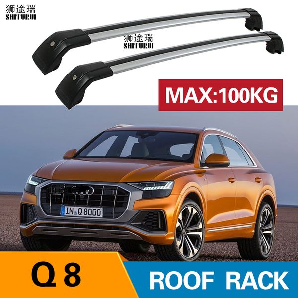 

shiturui 2pcs roof bars for q5 suv 2019+ aluminum alloy side bars cross rails roof rack luggage carrier