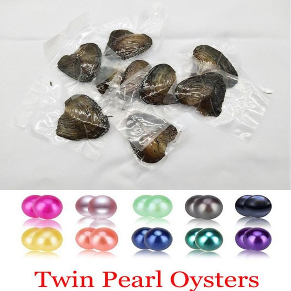 

akoya близнецы pearl oyster 2019 diy рулонные 6-8мм 27 смешивания цветов пресноводные натуральный культивированный в оптовой свежие устрицы, White