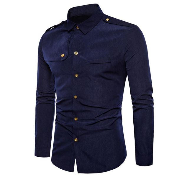 

мужская рубашка лето осень мода combat slim fit рубашка с длинным рукавом топ отложной воротник хлопок повседневная блузка c0502, White;black