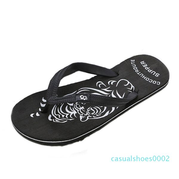 

siketu men's summer flip-flops slippers beach sandals indoor&outdoor casual shoes sandals men sapato masculino men chinelo a30 c02, Black