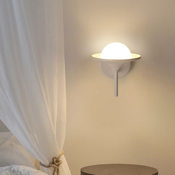 

wall lamp nordice nicho de parede light wood bedroom aisle dining room espelho