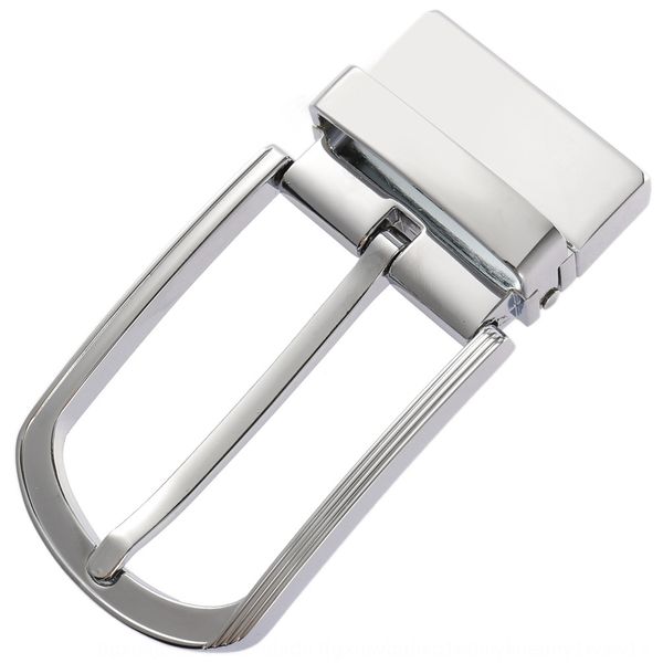 

export punching versatile men's head pin buckle belt buckle belt head, Slivery;black