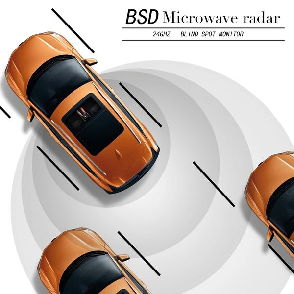 

smartour car bsm bsd blind zone monitoring system millimeter wave microwave radar left and right steering assisted parking radar