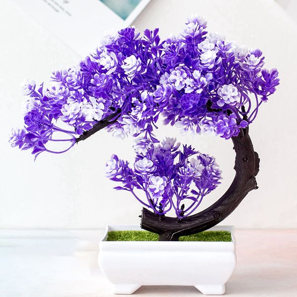 

artificial flower plant indoor vase ornament simulation bonsai home decor 22cm