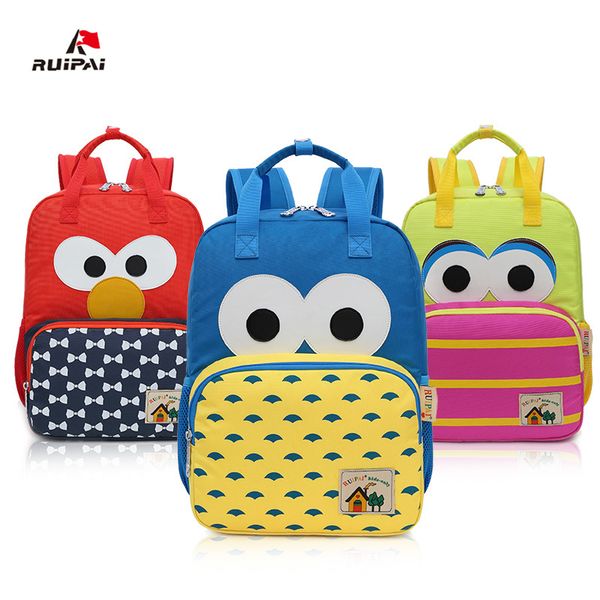 

2019 new cartoon animals student school bags for teenage girls boys bookbag kids schoolbag primary children backpack grade 1 - 6