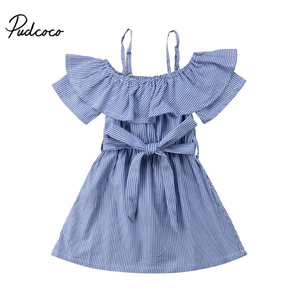 

newborn kids baby girls casual off-shoulder dress princess tutu dress children summer clothing, White