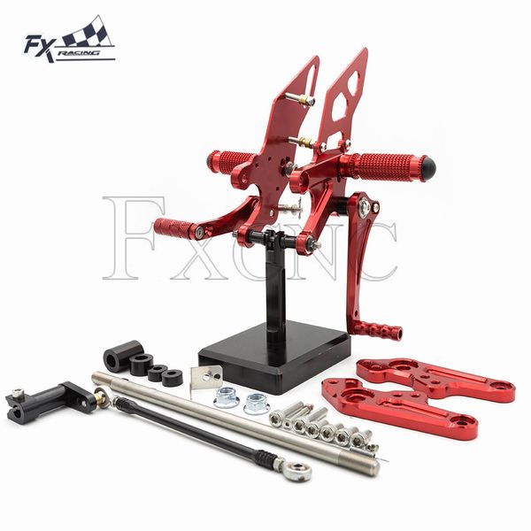 

cnc aluminum motorcycle footrest rear foot pegs rest set footpegs rearset for z 125 monkey bike z125 2018 2019 2020