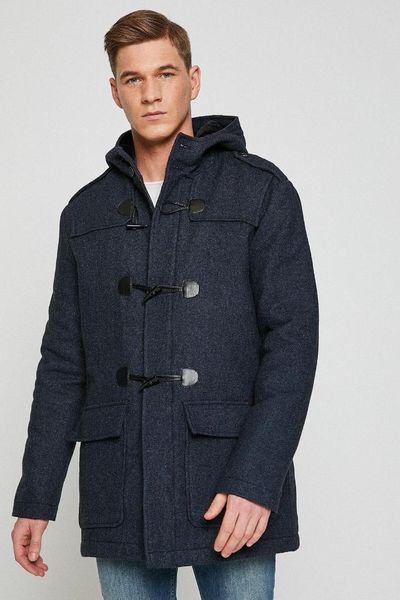 

koton male navy blue coat 8kam01567lw, Black;brown