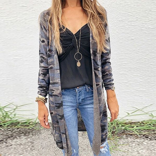 

vintage kimono cardigan women 2019 summer loose camouflage printed blouse casual beach cover up shirt plus size blusas#j30, White