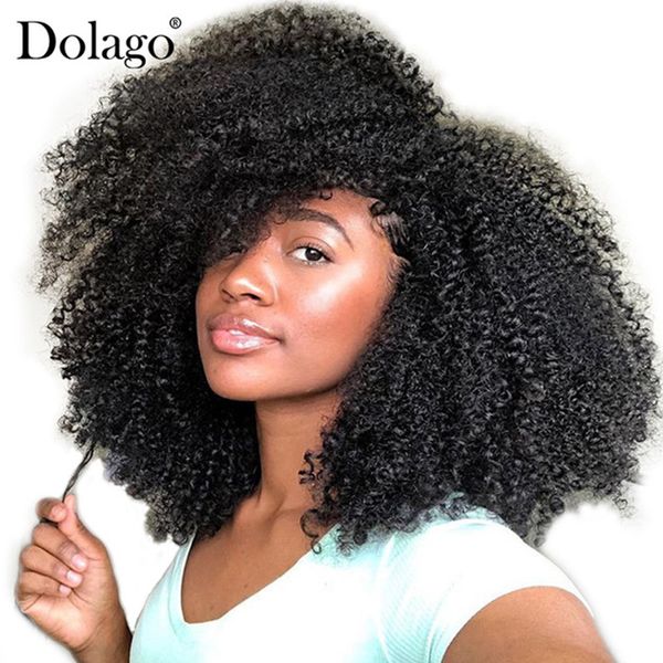 Afro Kinky Curly 360 Lace Frontal Closure Brazilian Hair Fast