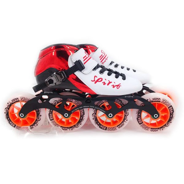 

spirit inlines roller speed skates 4 wheels roller skates for kids carbon fiber high elasticity wheel patins sh54