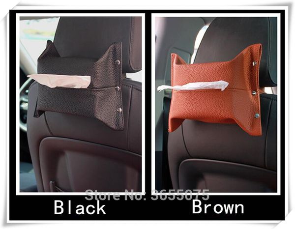 

2018 new style car leather tissue box sun visor type auto tissue box personality car styling automobile interior accessories