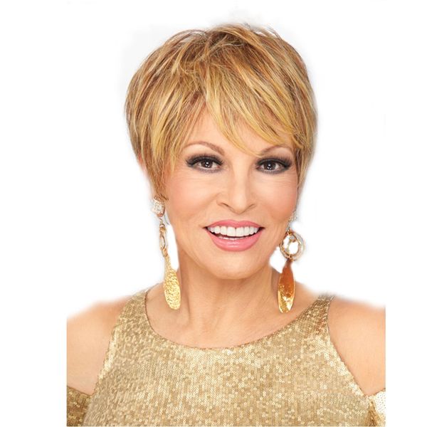 

2019 самый продаваемый евроамериканский женский блондин косой бонг высокотемпературный проволочный короткий вьющийся синтетический парик для, Black