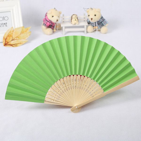 

pattern folding dance wedding party lace silk folding hand held solid color fan