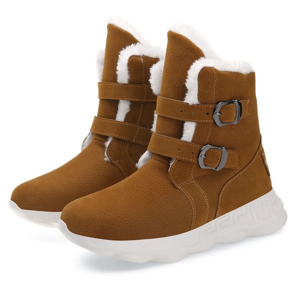 

button designer soft plush man men boots style9 chestnut triple black gray brown fashion mens sneakers boot trainers outdoor walking shoe 01