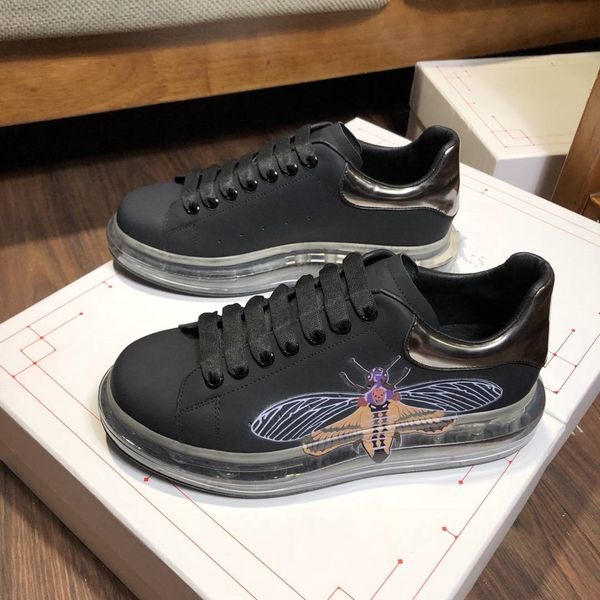 

platform designer luxury shoes triple women sport run shoes black applique genuine leather flat bottom ing