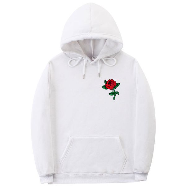 

new fashion 2019 autumn winter latest harajuku poison rose print hoodies men women hip hop streetwear clothing, Black