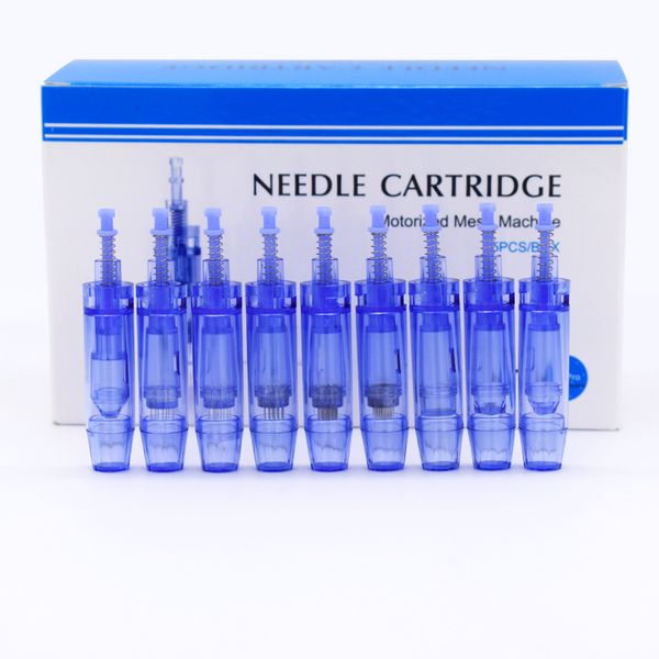 

10pcs blue dr.pen ultima a1 needle cartridges skin renew microneedle derma pen replacement tattoo tips