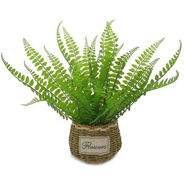 

15 forks 53cm artificial plant persian leaf flower grass real touch simulation fake fern leaves for home garden decoration