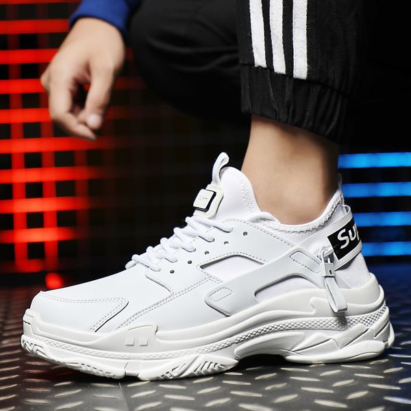 

wallace athletic shoes men's superme dad shoe leather surface casual white shoes students running ins fashion man