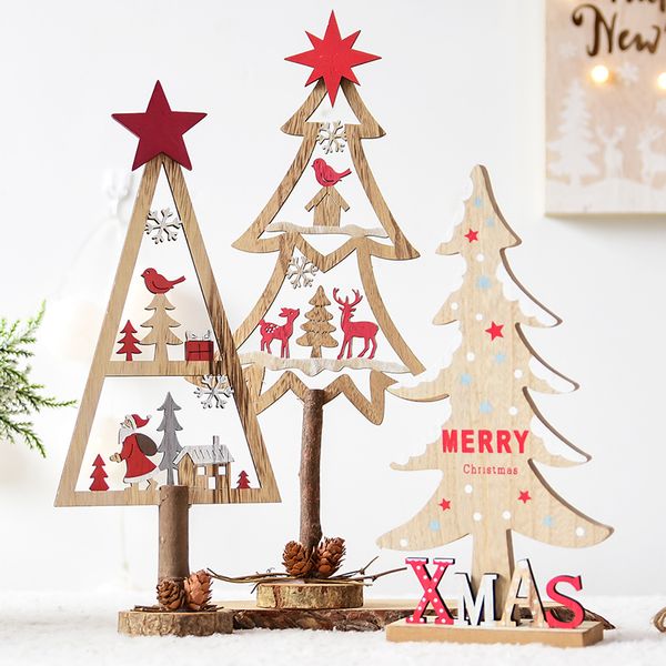 Albero Di Natale 40cm.Acquista Albero Di Natale Decorazione Ornamento Altezza 30 40 Cm Buon Natale Natale Felice Cono Di Pino Decorato In Legno Bambini A 25 05 Dal Hibooth Dhgate Com