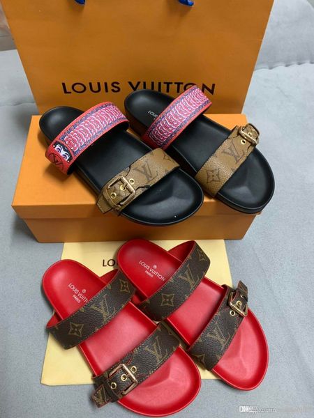 

2019 new europe and the us sandals leather brand new shoes women's belt sandals leather flip-flops women fashion slippers wholesale35-4, Black