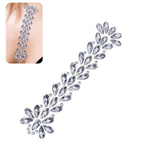 

3d shiny hair glitter makeup hairdressing jewelry party adhesive festival crystal sticker rhinestone body face adornment fashion